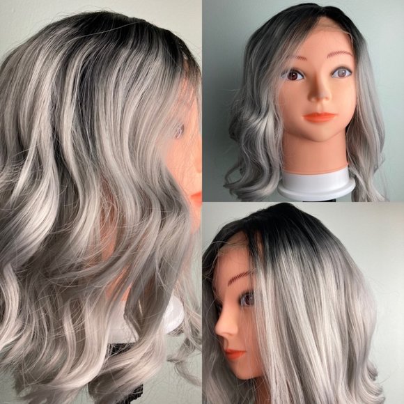 Grey Wig Gray Wig Lace Front Wig - Picture 1 of 3